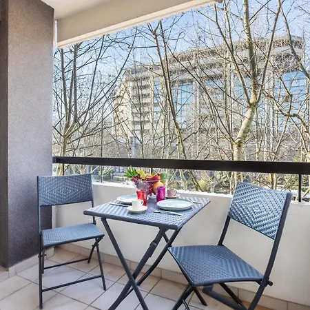 Passerelle - Centre-ville Balcon & Garage 公寓